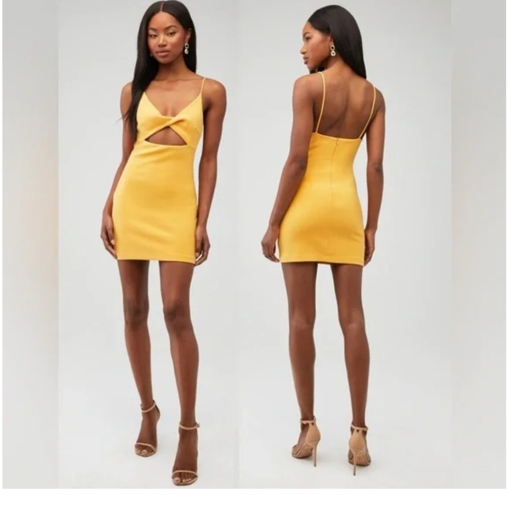 Bec + Bridge Cammi Mini Dress in Marigold